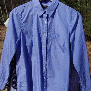 Size 4 100% cotton J. Crew Boy Shirt Long-Sleeved Blue
